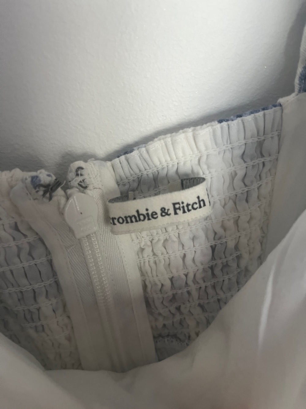 Abercrombie & Fitch Emerson ruffle Cap Sleeve Linen Blend Mini Dress small - Picture 8 of 9